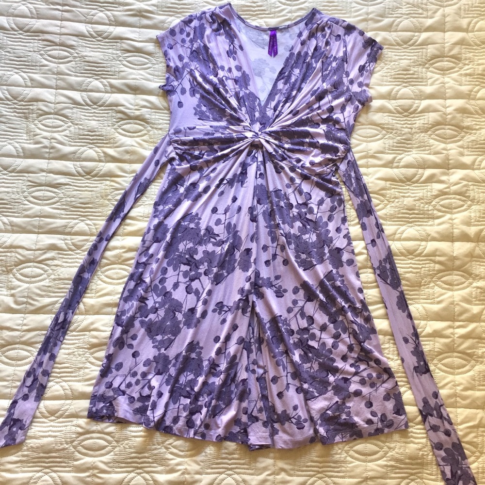 Seraphine Purple Floral Maternity Dress NWOT